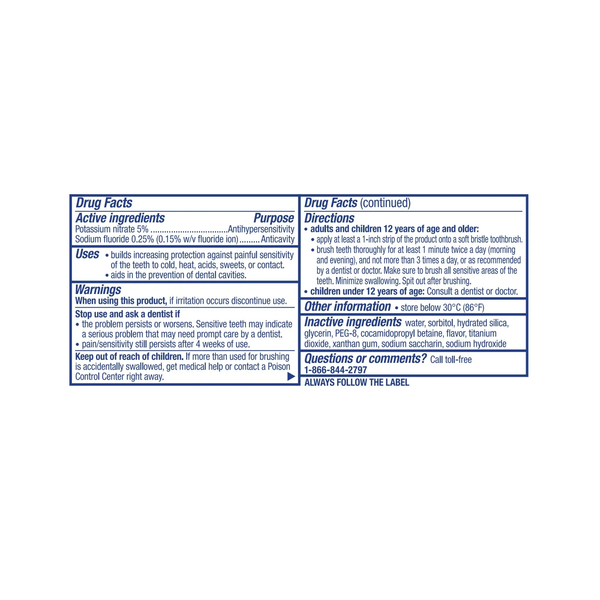 Gentle Whitening Enamel Toothpaste for Sensitive Teeth and Cavity Protection, Alpine Breeze - 0.8 Oz, for Adults