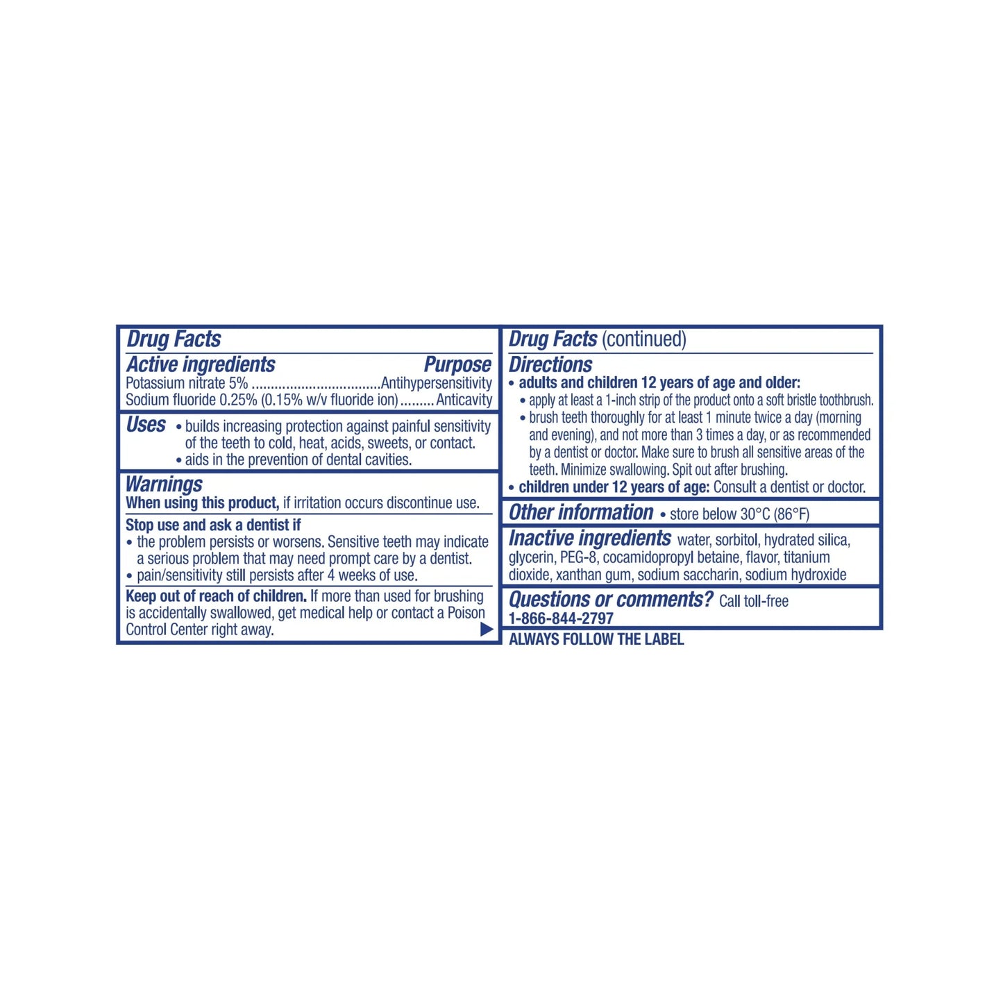 Gentle Whitening Enamel Toothpaste for Sensitive Teeth and Cavity Protection, Alpine Breeze - 0.8 Oz, for Adults