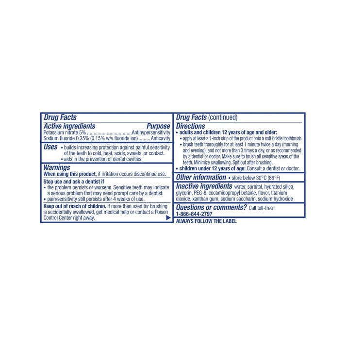 Gentle Whitening Enamel Toothpaste for Sensitive Teeth and Cavity Protection, Alpine Breeze - 0.8 Oz, for Adults