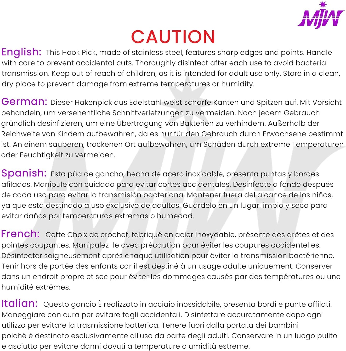 Hook Pick Double Ended Oral Hygiene Dental Explorer Stainless Steel Teeth Cleaning Oral Student Tool Tooth Picks Metal