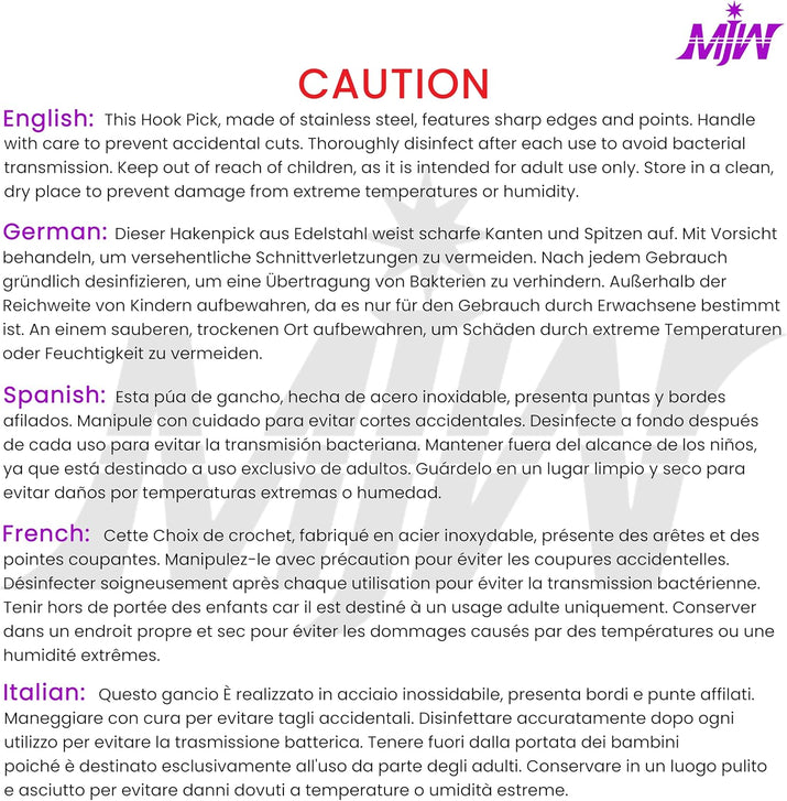 Hook Pick Double Ended Oral Hygiene Dental Explorer Stainless Steel Teeth Cleaning Oral Student Tool Tooth Picks Metal