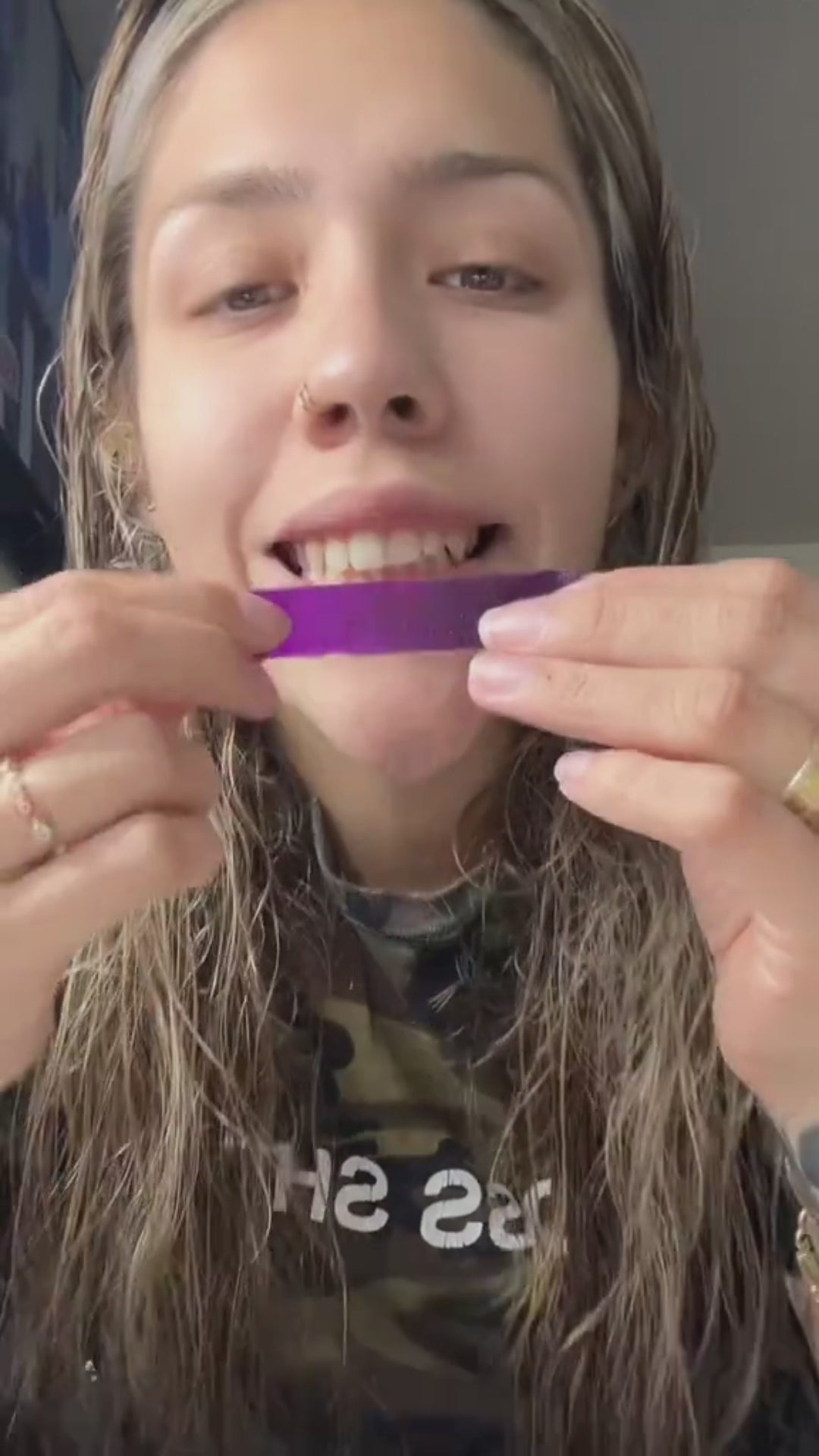 Hismile V34 Whitening Strips, Teeth Whitening Strips, Purple Tooth Whitening, Tooth Stain Treatment, Combining Whitening and Colour Correction video